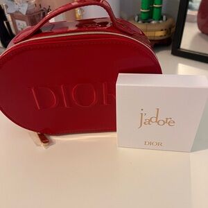 Dior Holiday Red Pouch Bag